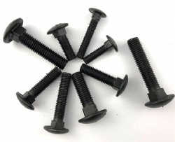 High Strength Flat Round Head Square Neck Screws Black Oxide Din 603 Carbon Steel Black Metir Large Carriage Bolts